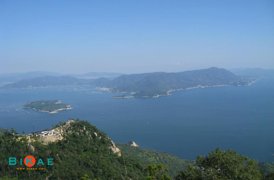 Island view from Mount Misen