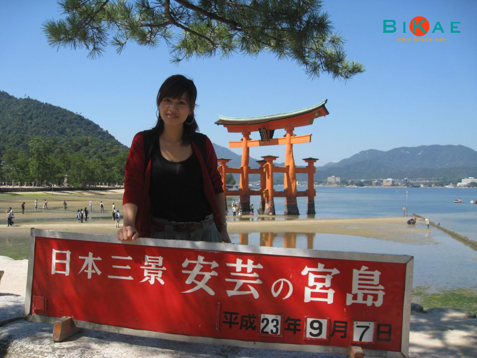 Torii gate of Itsukushima shrine
