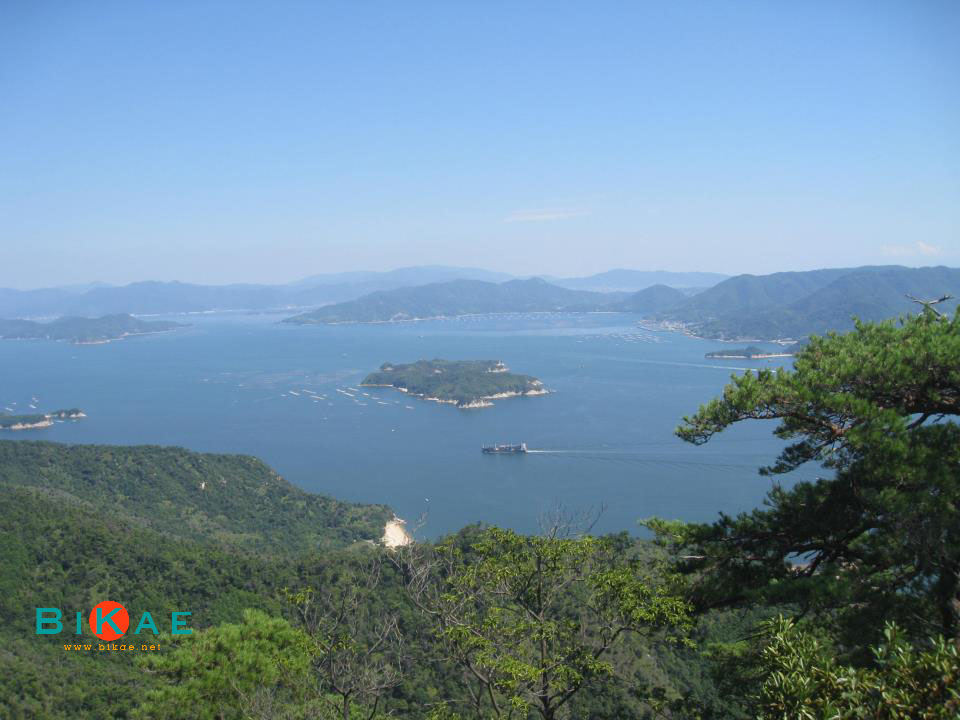 View of Miyajima from Mount Misen
